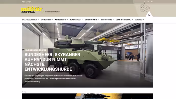 Screenshot Militär Aktuell